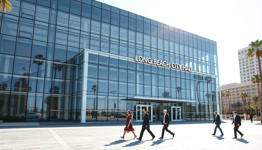 Long Beach City Hall facade reflecting budget discussions