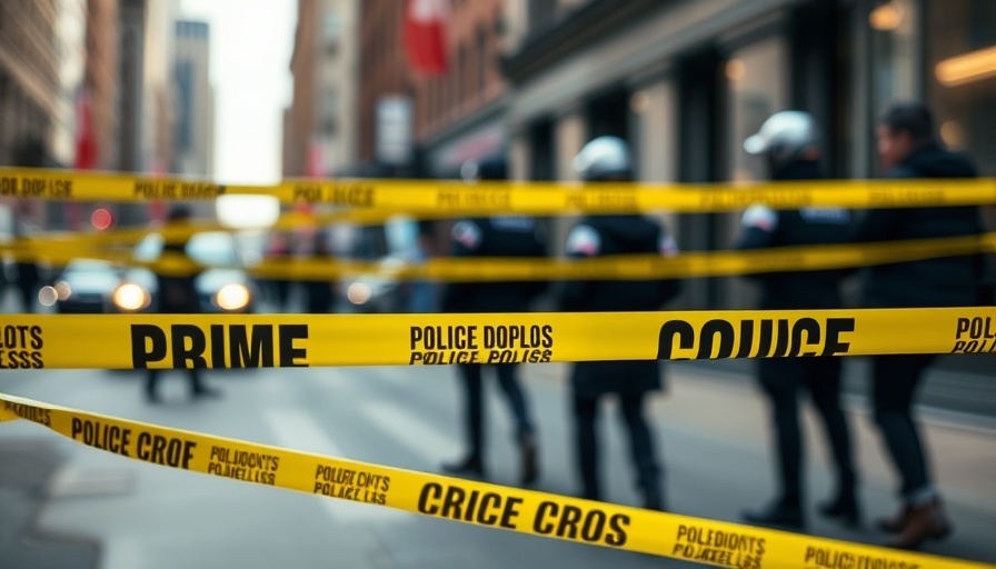 Police tape at urban crime scene highlighting gang violence in Long Beach.