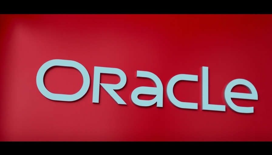 Close-up of Oracle logo symbolizing tech prosperity