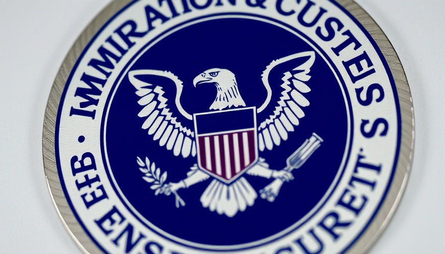 ICE emblem representing U.S. Department of Homeland Security.