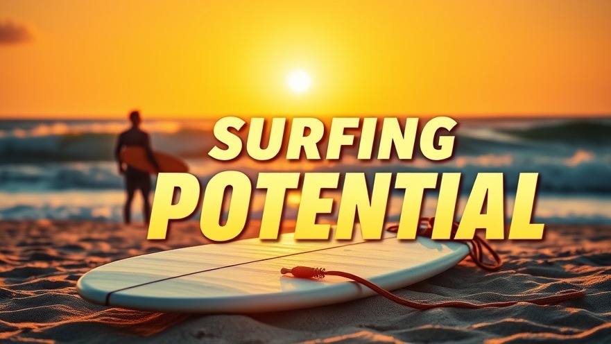 Surfer at sunset with well-maintained gear, showcasing surf leash care.