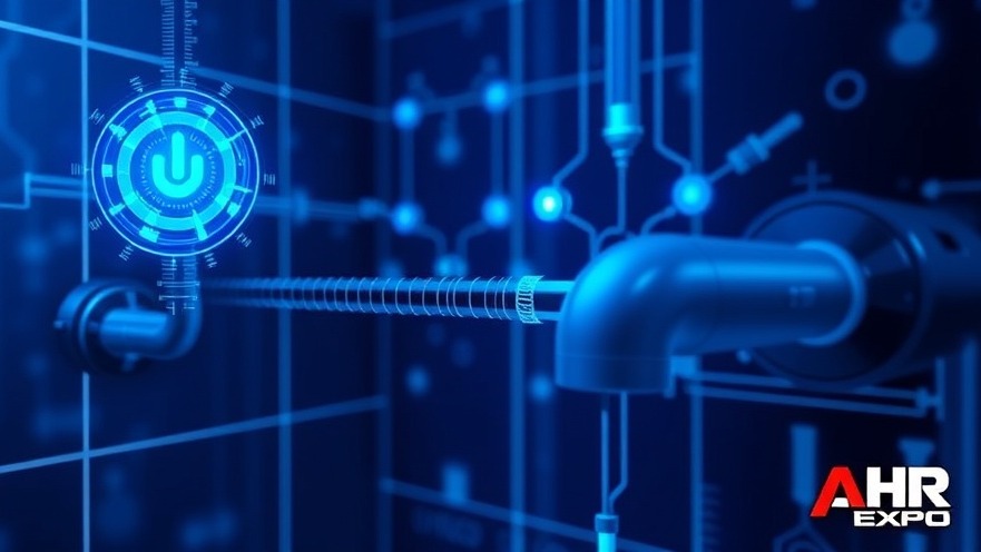 AHR Expo 2025 announcement on AI in Plumbing with speaker profiles.