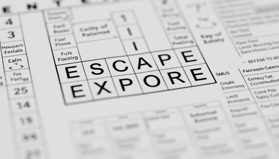 October community events featuring a creative crossword puzzle.
