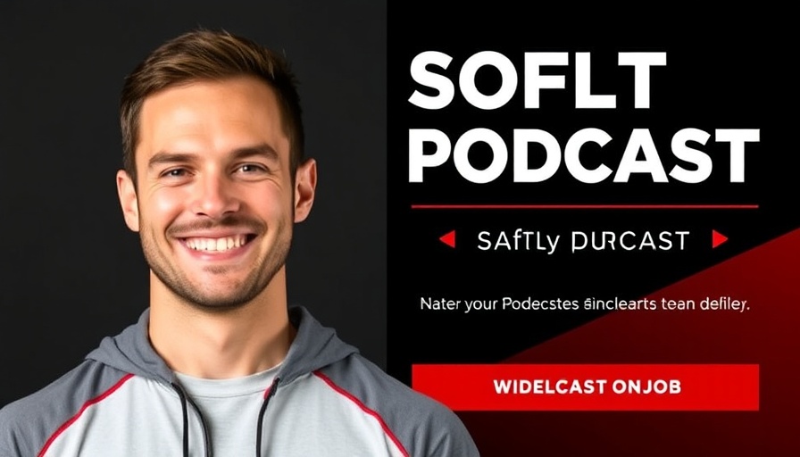 Fitness over 40 podcast cover with smiling man and bold text.