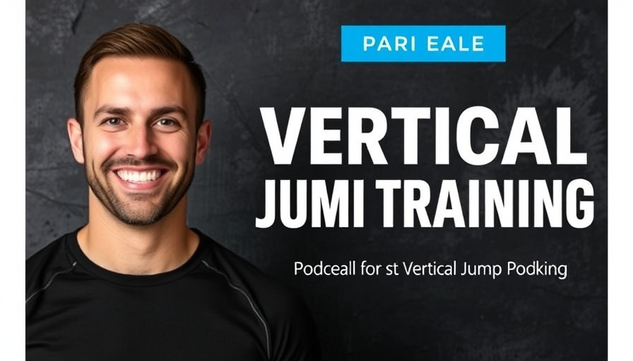 Podcast cover image for Vertical Jump Training with smiling man.