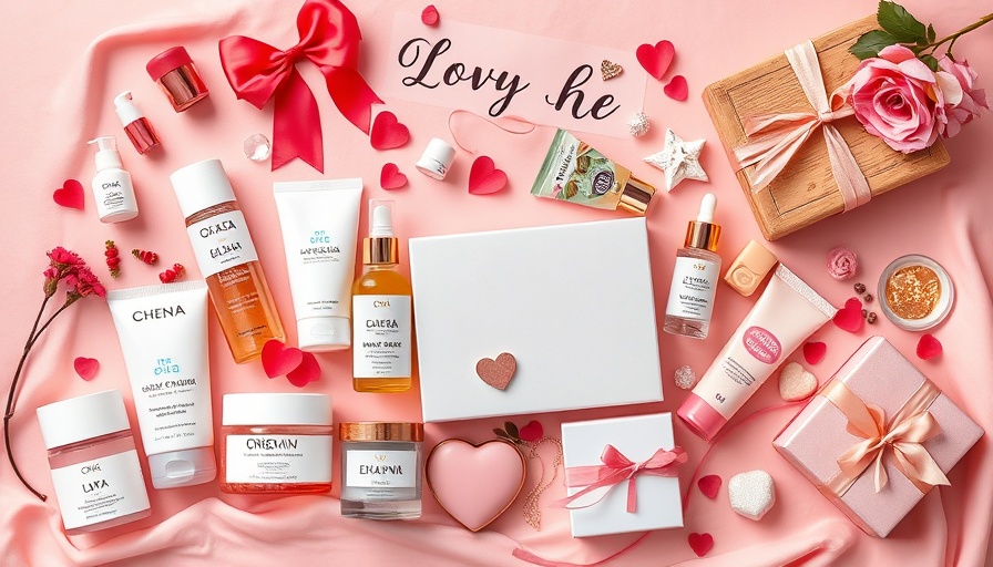 Valentine's Day gift guide for her with luxury items and skincare.