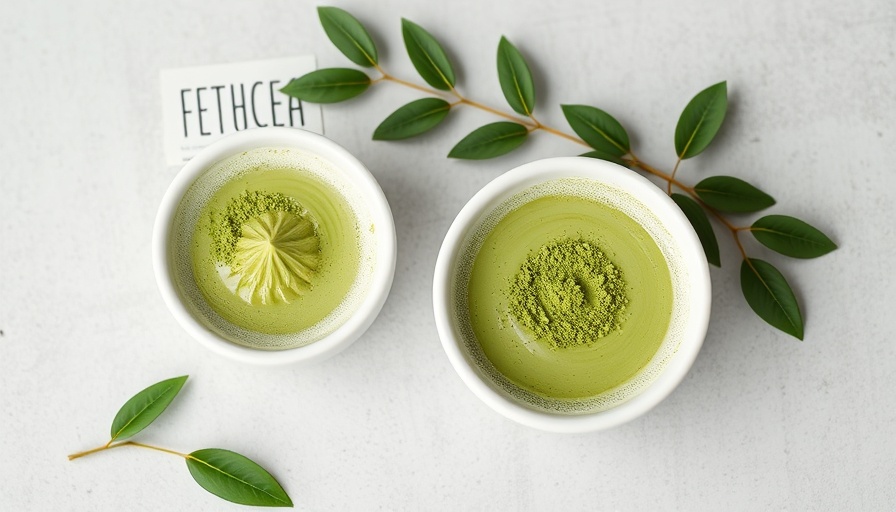 L-Theanine benefits shown through matcha tea and powder.