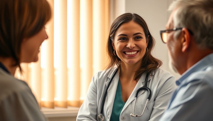 Friendly doctor engaging with patient, highlighting comfort in healthcare.