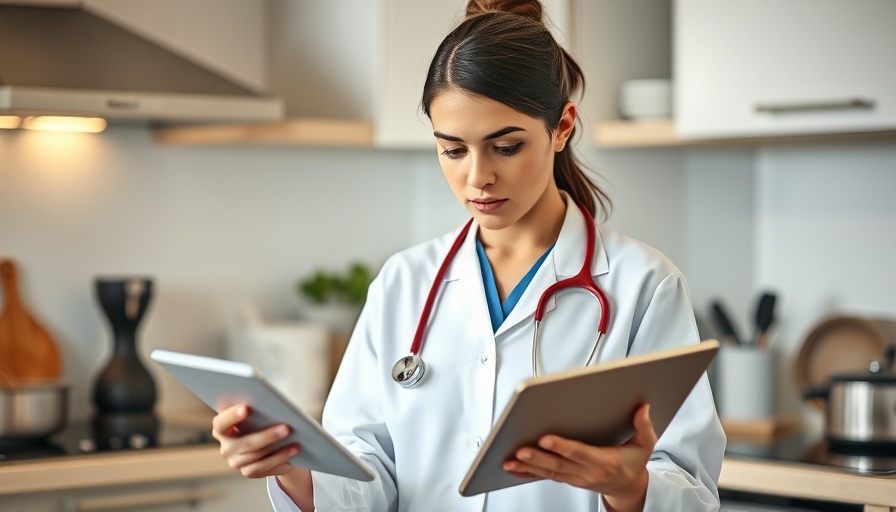 Healthcare professional analyzing data, decentralized clinical trials