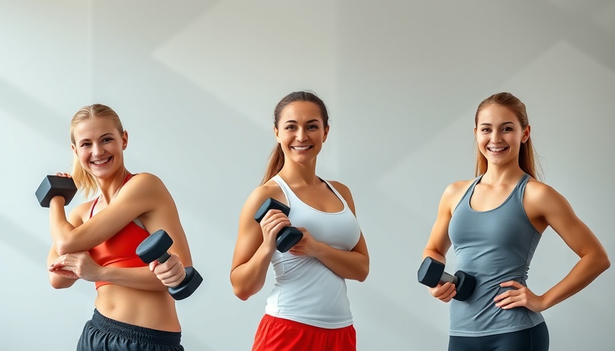 Enthusiastic trainers showcasing HIIT workout in gym.