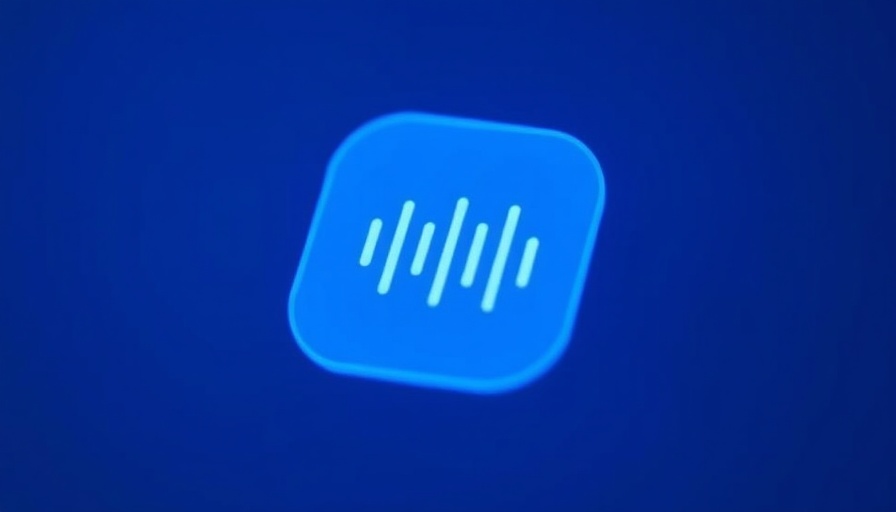 Minimalist blue audio broadcast symbol illustrating digital connectivity, related to federal health data.