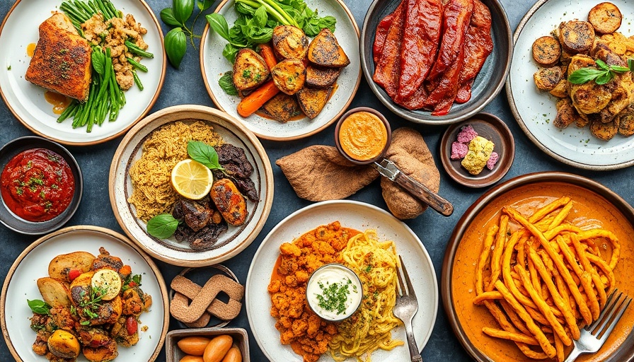 A collage of colorful keto Valentine's Day dinners, featuring various gourmet dishes.