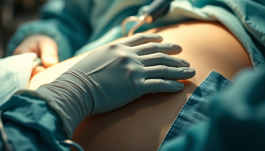 Close-up of bariatric surgery procedure, illustrating precision in liver disease care.