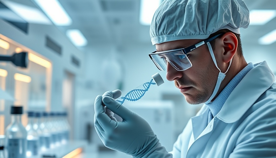 Futuristic lab analyzing stool DNA for diet tracking