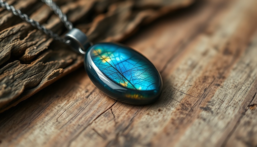 Iridescent labradorite pendant used for spiritual growth in 2025.
