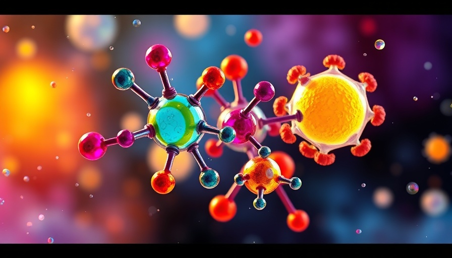 Animated molecules representing new class of antimalarial drugs.