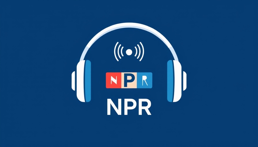 Minimalist NPR logo on blue background, CDC cuts health workers