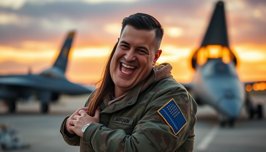 Military couple embracing at sunset, Navigating Military Life.