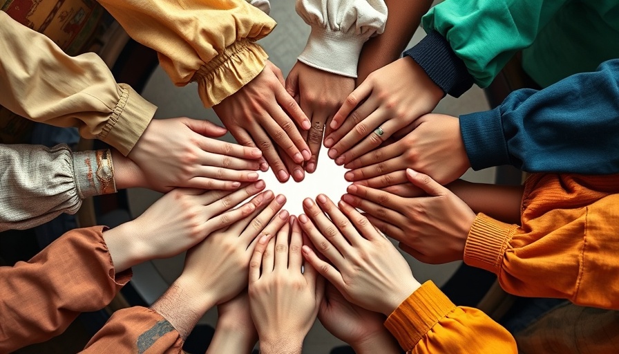 Hands of different backgrounds symbolizing social ignorance awareness.