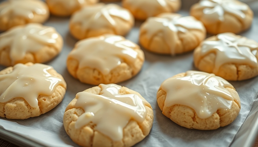 Lemon-glazed cookies for seasonal recipes to cook in March.