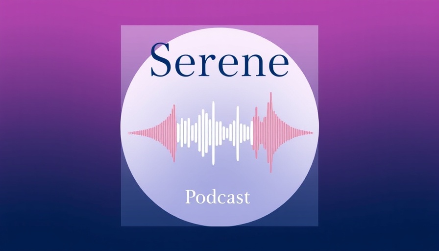 Podcast cover on meditation for deep grief, featuring smiling woman.