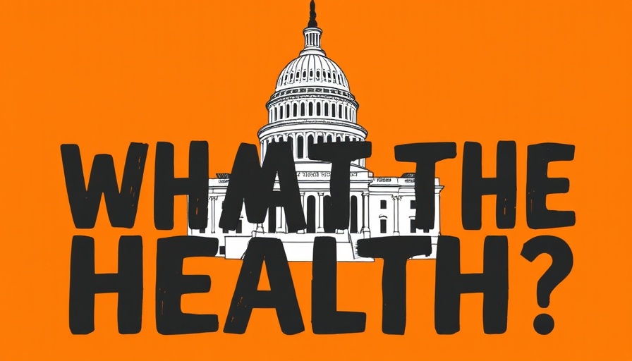 Federal Health Agencies Uncertainty illustration of Capitol building.