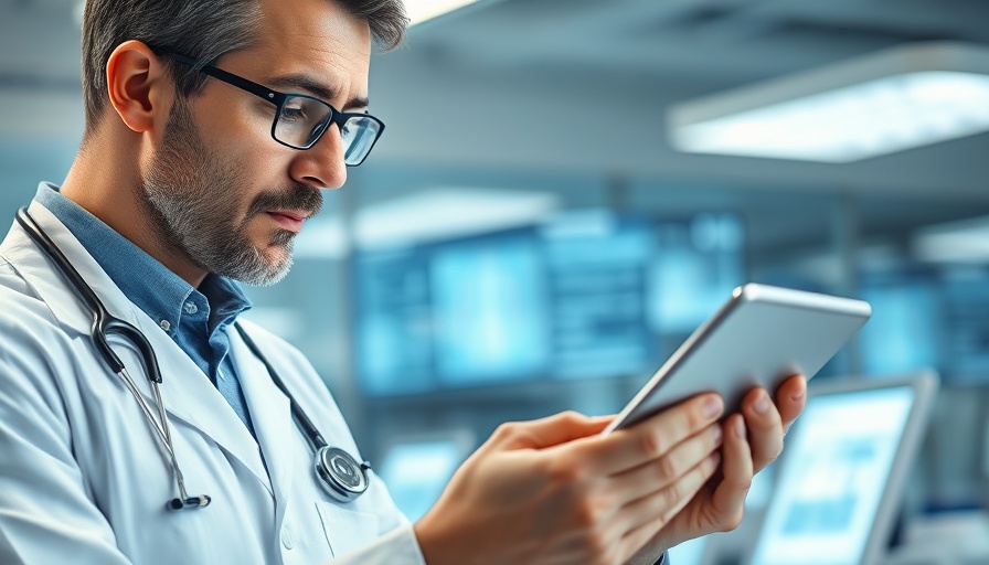 Doctor analyzing data for colocatome cancer treatment insights in lab.