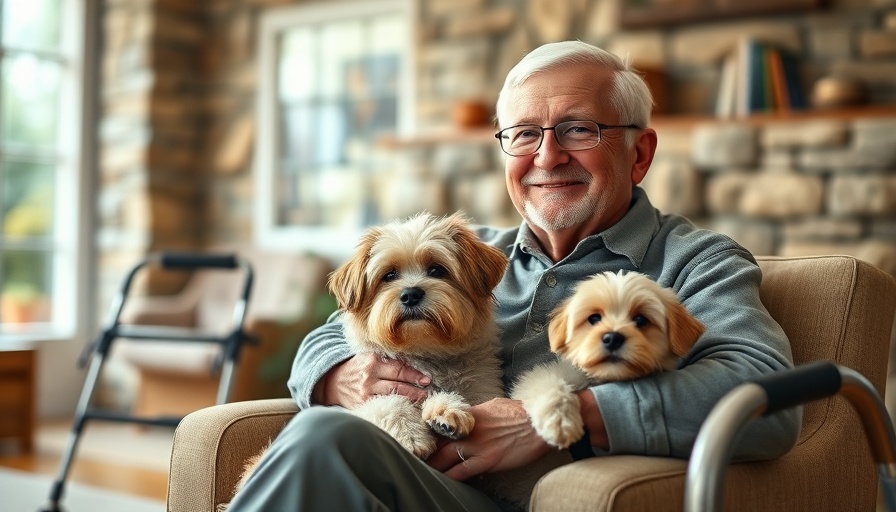 Elderly man with walker relaxing at home, rehabilitation at home.