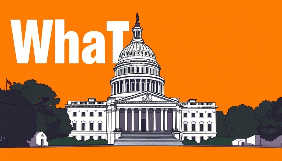Cartoon U.S. Capitol with text 'What the Health?', related to public health workforce reductions.