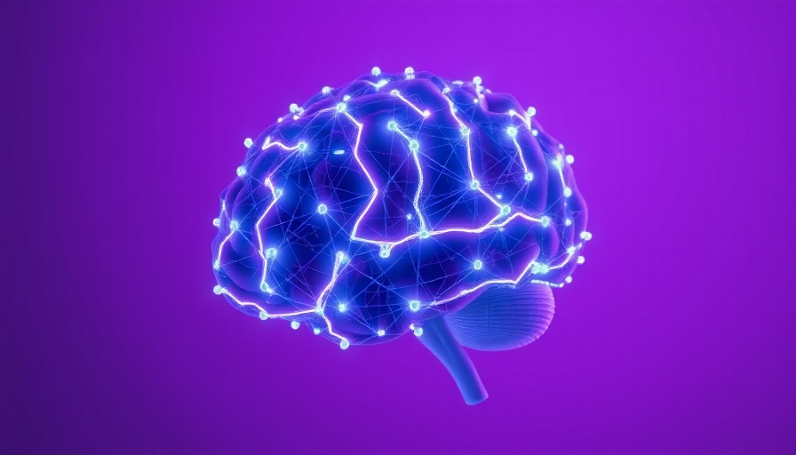 Digital brain with neural network signifies AI Adoption for MSP Growth.