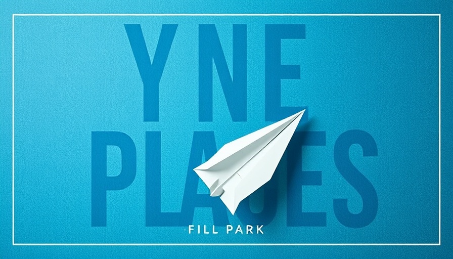 Textured paper airplane graphic with KFF branding.