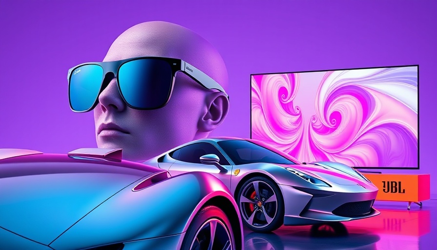 Ray-Ban Meta smart glasses and futuristic technology gadgets.
