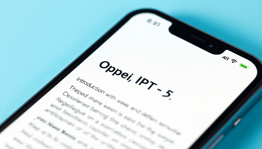 Smartphone displaying OpenAI GPT-4.5 page on light blue background.