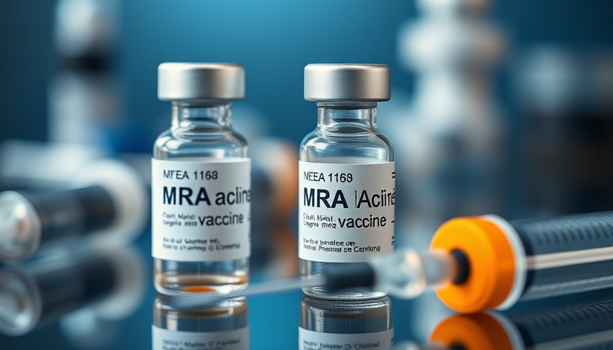 Close-up of mRNA vaccine vial and syringe, illustrating research funding crisis.