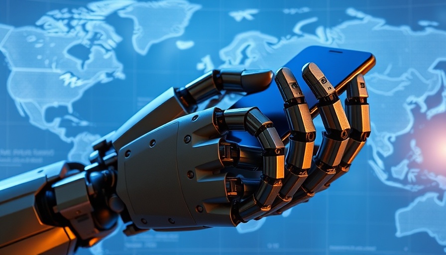 Conversational Agentic Human AI depicted through robotic hands holding a phone.