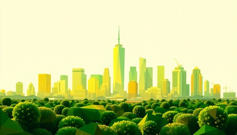 Geometric cityscape and text about mitigating hallucinations in RAG.