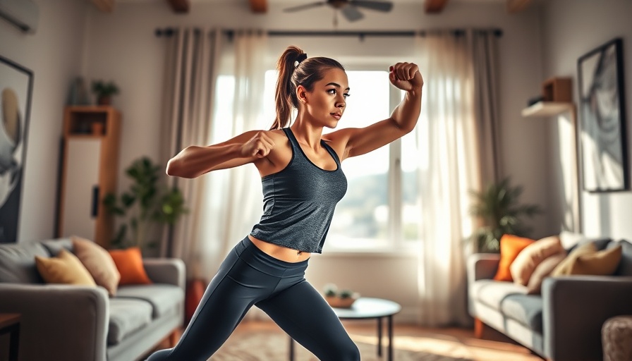 Energetic woman planning Fitness Weekend, workout session at home