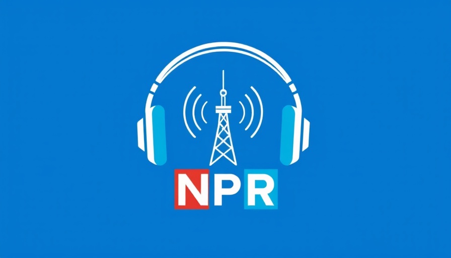 NPR logo with headphones and radio tower symbol.
