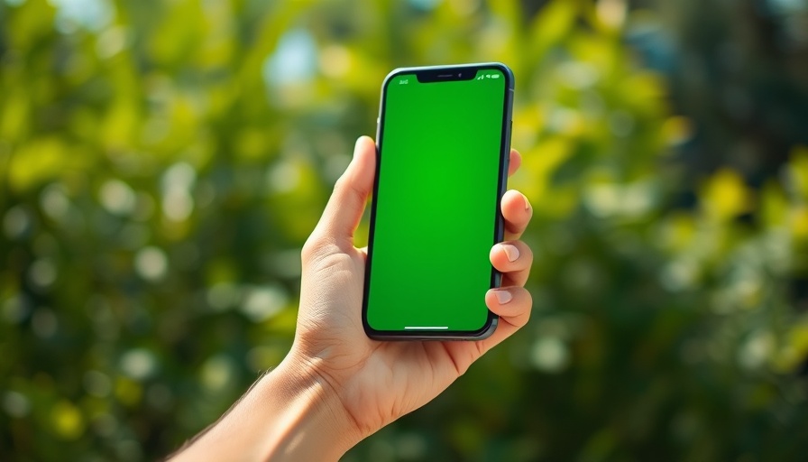 Close-up of hand holding smartphone displaying ChatGPT app, natural background