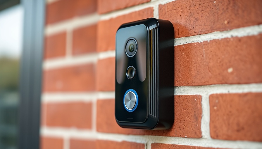 Eufy Security Video Doorbell mounted on brick wall close-up.