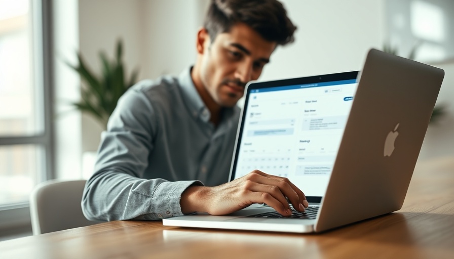 Young professional managing appointments online using scheduling software.