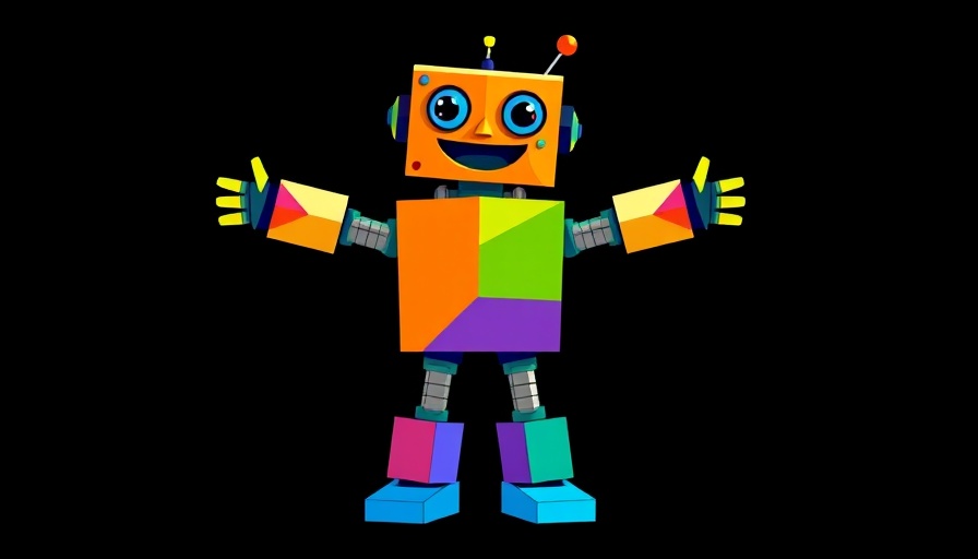Creative abstract robot illustration, showcasing AI in tech.