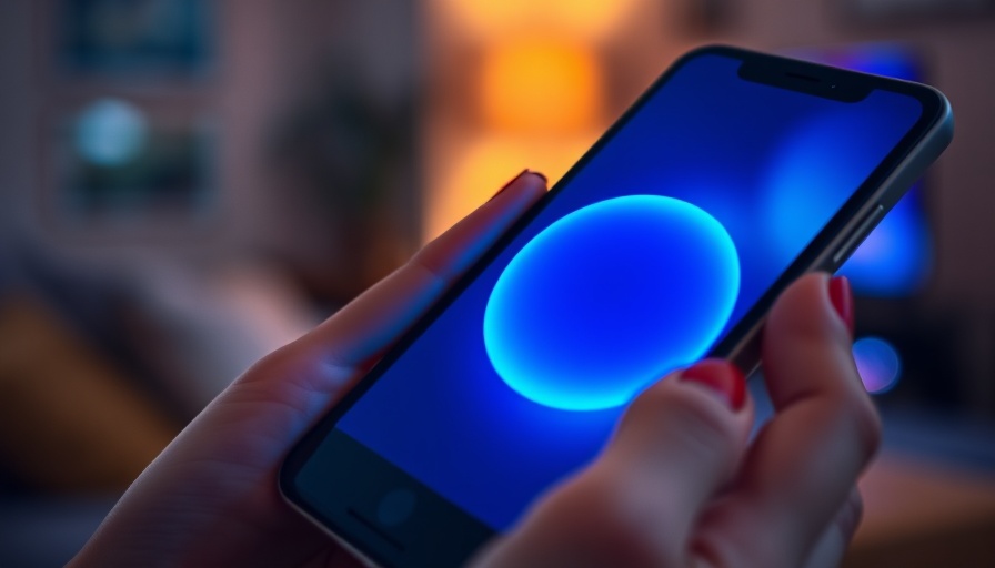 Smartphone displaying glowing sphere for ChatGPT Voice Mode.