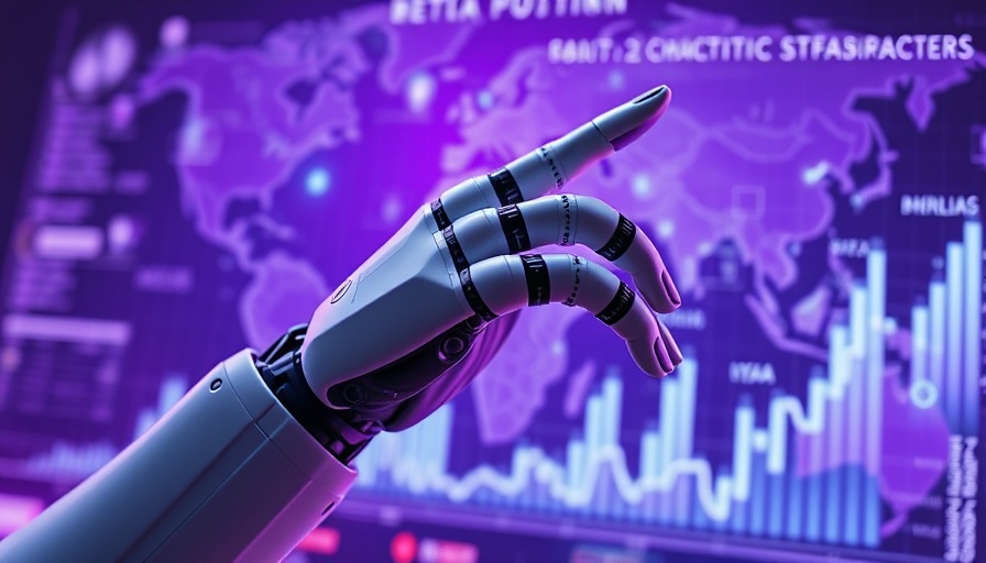 AI-powered commerce acquisition illustrated with robotic hand and holograms.