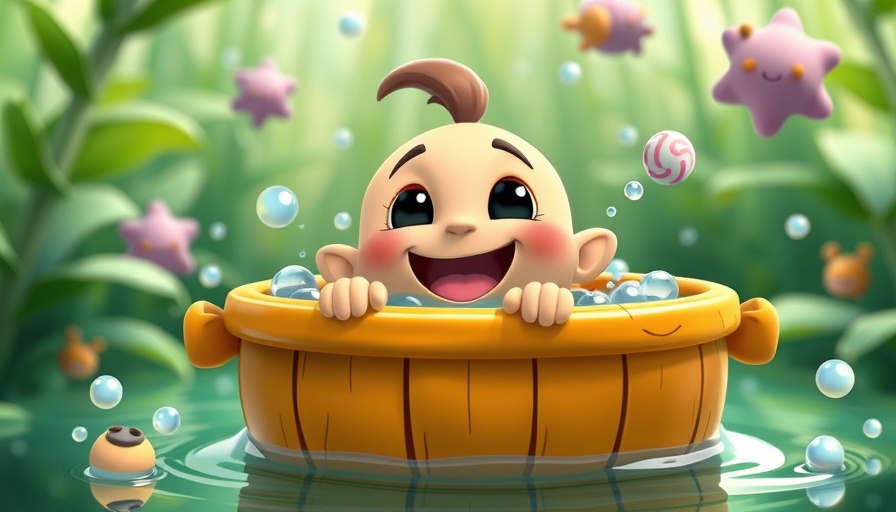 Cartoon character in fun water barrel scene, Opting Out of AI Training