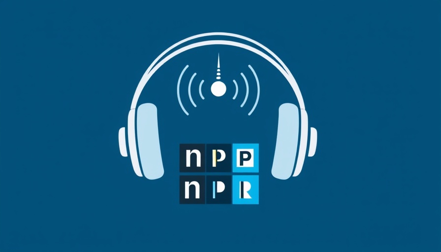 NPR podcast logo in blue tones, related to measles outbreak vaccine enthusiasm.
