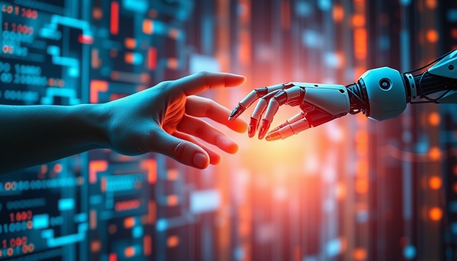 Human and robotic hand symbolizing Simulation Hypothesis in Business.