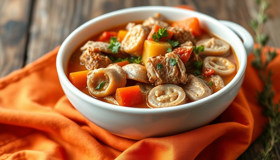 Delicious slow cooker turkey stew with vegetables in bowls.