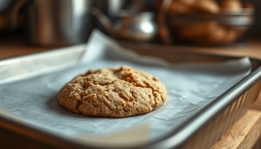 Freshly baked cookie in a baking tray, TikTok Cookie Challenge