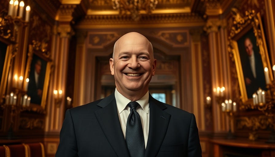 Politician smiling in ornate setting during 25-hour Senate speech